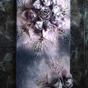 Скульптура под названием "ТРИНАДЦАТАЯ РОЗА" - Марина Веременкова, Подлинное произведение искусства, Полимерная глина