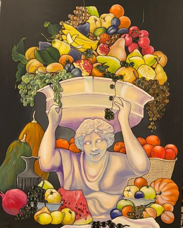 Pintura titulada "abundance" por Marina Zykova, Obra de arte original, Acrílico Montado en Bastidor de camilla de madera