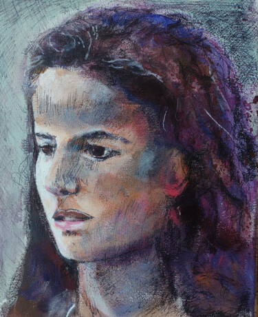 Painting titled "Alicia" by Marina Del Pozo, Original Artwork, Acrylic