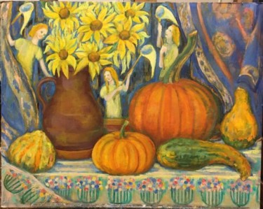 Painting titled "Still Life" by Marina Kalinovsky, Original Artwork, Oil