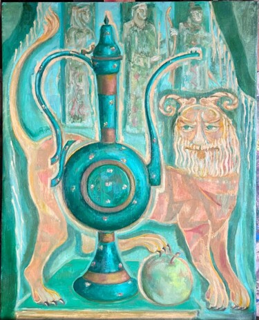 Pintura intitulada "Still Life with Kum…" por Marina Kalinovsky, Obras de arte originais, Óleo