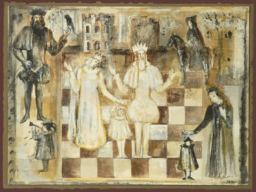 Zeichnungen mit dem Titel "The Royal Family" von Marina Kalinovsky, Original-Kunstwerk