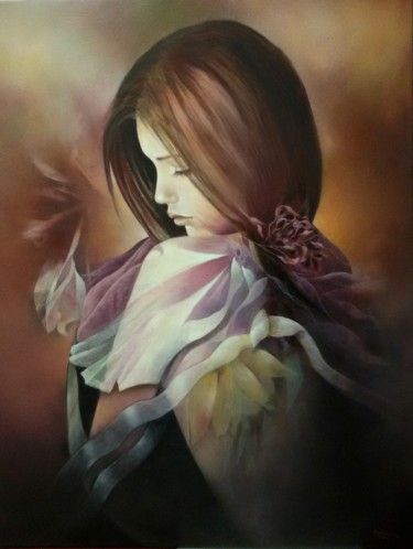 Peinture intitulée "Libellula" par Marina Mian, Œuvre d'art originale