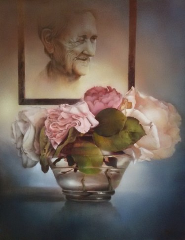 Painting titled "Omaggio a mio padre" by Marina Mian, Original Artwork