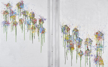 Primavera Confinada Pintura intitulada "Primavera Confinada" por Marina Óáz, Obras de arte originais, Acrílico