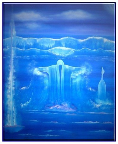 Peinture intitulée "L'ouverture spiritu…" par Marina Presti, Œuvre d'art originale