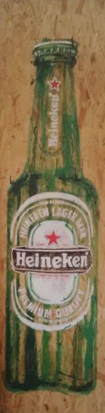 Painting titled "biere.jpg" by Marine Chaudre, Original Artwork, Acrylic