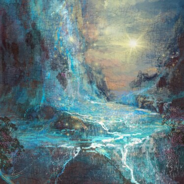 Arts numériques intitulée "Into Dante’s Divine…" par Marine Kubert, Œuvre d'art originale, Peinture numérique