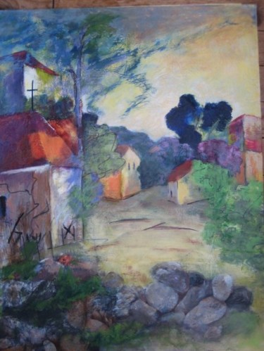 Painting titled "Inspiration Cezanne" by Marine Brivet, Original Artwork