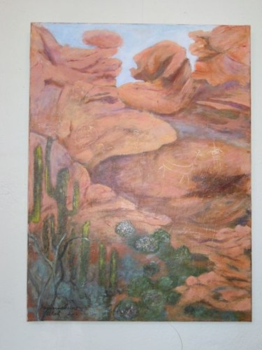 Peinture intitulée "UTAH 2011" par Marine Brivet, Œuvre d'art originale