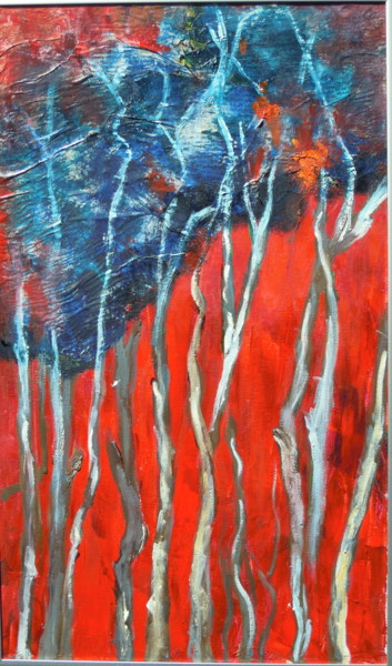 Peinture intitulée "La futaie de mon rê…" par Marine Brivet, Œuvre d'art originale