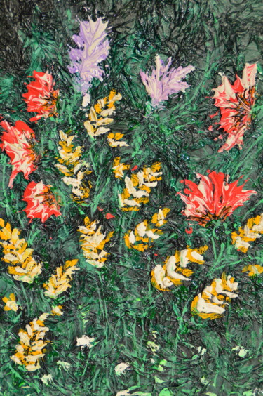 Pintura intitulada "La melodia dei fiori" por Marinella D'Errico, Obras de arte originais, Acrílico