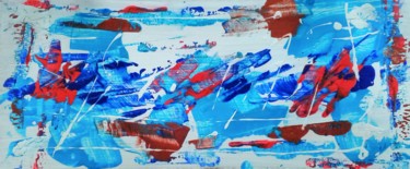 Astratto su cartone incollato su legno n. 2145 Pittura intitolato "Astratto su cartone…" da Marino De Laura, Opera d'arte originale, Tempera