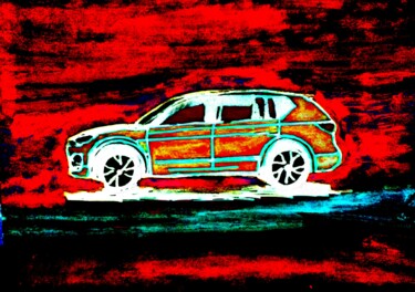Automobile n.1/10 Digital Arts titled "Automobile n.1/10" by Marino De Laura, Original Art, Digital Painting