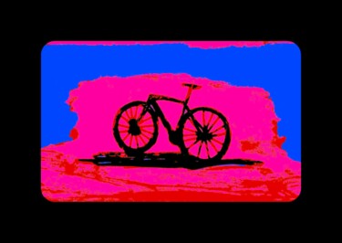 Arts numériques intitulée "Bicicletta - n. 1/10" par Marino De Laura, Œuvre d'art originale, Peinture numérique