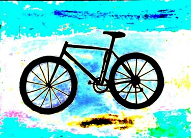 Arte digitale intitolato "Bicicletta.  n. 1/10" da Marino De Laura, Opera d'arte originale, Pittura digitale
