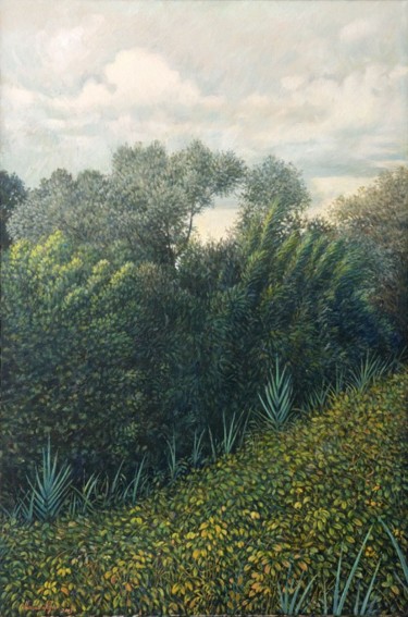 Pittura intitolato "Lungo il Brenta 2" da Marino Nagro, Opera d'arte originale