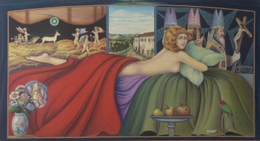 Pittura intitolato "Senza titolo 2" da Marino Nagro, Opera d'arte originale