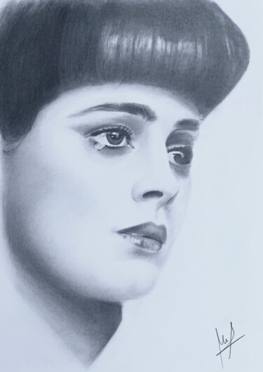 Dessin intitulée "Rachael" par Mario Araus, Œuvre d'art originale, Graphite