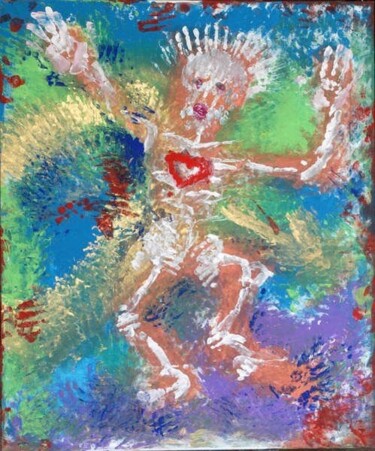 Pittura intitolato "Dancer" da Mario Catalano, Opera d'arte originale