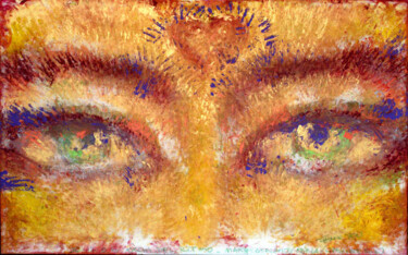 Pittura intitolato "The Eyes Of The Rhy…" da Mario Catalano, Opera d'arte originale