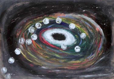 Peinture intitulée "Interstellar Overdr…" par Mario Cipolla, Œuvre d'art originale, Huile