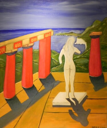 Peinture intitulée "Afrodite" par Mario Cipolla, Œuvre d'art originale, Huile Monté sur Châssis en bois