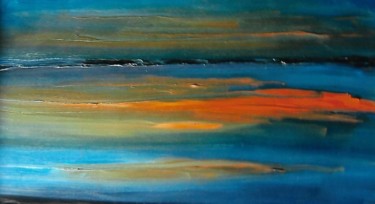 Pittura intitolato "tramonto di sogno" da Mario Fanconi, Opera d'arte originale, Olio
