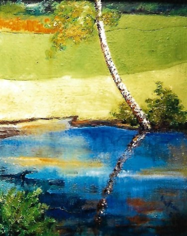 Pittura intitolato "3-caldo-autunno" da Mario Fanconi, Opera d'arte originale, Olio