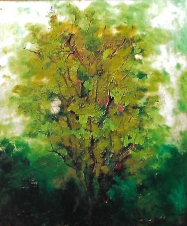 Pittura intitolato "3-albero-da-sogno-" da Mario Fanconi, Opera d'arte originale, Olio