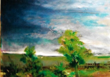 Pittura intitolato "8 verso il tramonto" da Mario Fanconi, Opera d'arte originale, Olio