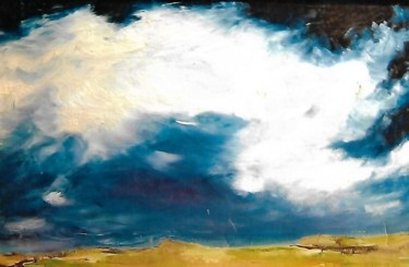 Pittura intitolato "13-il-temporale-si-…" da Mario Fanconi, Opera d'arte originale, Olio