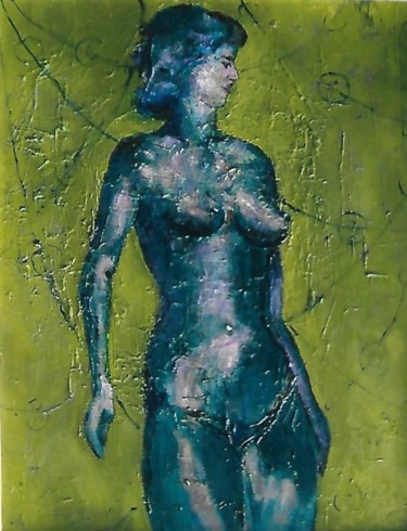 Pittura intitolato "10-nudo-" da Mario Fanconi, Opera d'arte originale, Olio