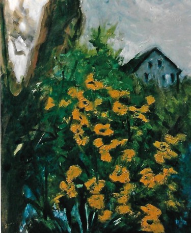 Painting titled "7-casolare-sperduto-" by Mario Fanconi, Original Artwork, Oil