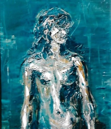 Pittura intitolato "nudo" da Mario Fanconi, Opera d'arte originale, Olio