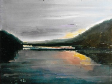 Malerei mit dem Titel "8-tramonto" von Mario Fanconi, Original-Kunstwerk, Öl