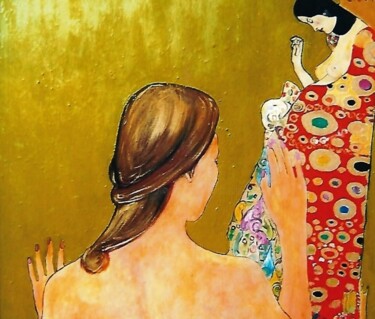 Pittura intitolato "dopo Klint" da Mario Fanconi, Opera d'arte originale, Olio