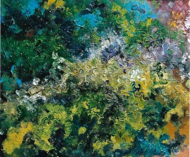 Pittura intitolato "colori paradisiaci" da Mario Fanconi, Opera d'arte originale, Olio