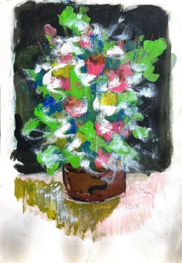 Painting titled "arte primaverile" by Mario Fanconi, Original Artwork, Pastel