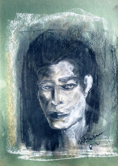 Peinture intitulée "chiaroveggenza" par Mario Fanconi, Œuvre d'art originale, Fusain