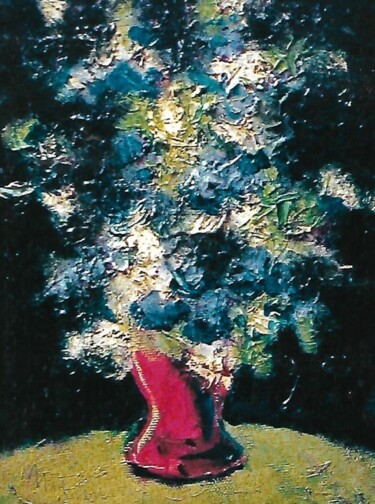 Painting titled "minuscoli fiori di…" by Mario Fanconi, Original Artwork, Oil