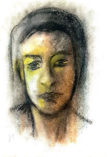 Pintura titulada "ambra" por Mario Fanconi, Obra de arte original, Pastel