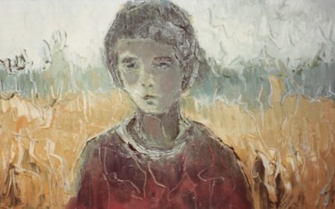 Painting titled "Malinconia" by Mario Fanconi, Original Artwork, Oil
