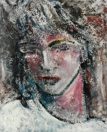 Painting titled "Sofferenza" by Mario Fanconi, Original Artwork, Pastel