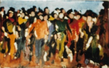 Pintura intitulada "Gente" por Mario Fanconi, Obras de arte originais, Óleo