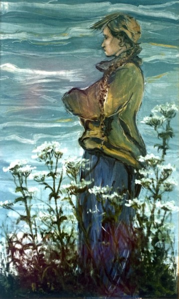Pittura intitolato "L'attesa" da Mario Fanconi, Opera d'arte originale, Olio