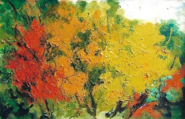 Pittura intitolato "i colori d'autunno" da Mario Fanconi, Opera d'arte originale, Olio