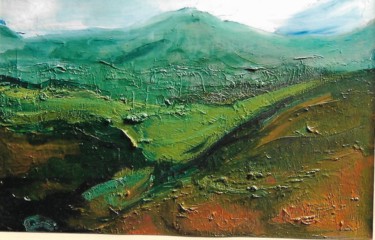 Painting titled "alba" by Mario Fanconi, Original Artwork, Oil