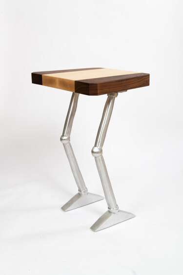 Design intitulada "Table robot" por Mario Forget (Atelier Méta-Bois), Obras de arte originais, Mobília