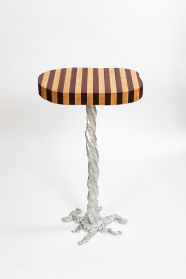 Художественная композиция под названием "Table plante" - Mario Forget (Atelier Méta-Bois), Подлинное произведение искусства,…